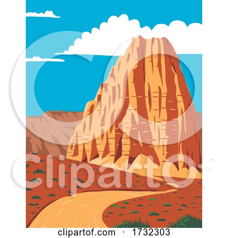 Cathedral Valley Loop in Capitol Reef National Park South-Central Utah United States WPA by patrimonio
