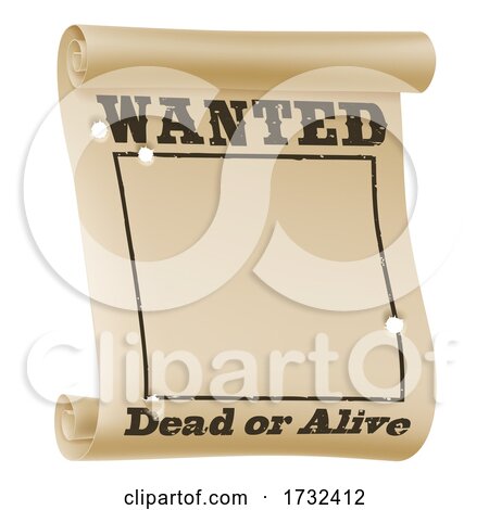 Wanted Poster Background Sign by AtStockIllustration
