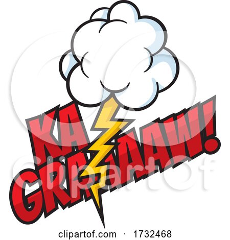 Ka Graaaw Comic Sound Effects Design by Any Vector