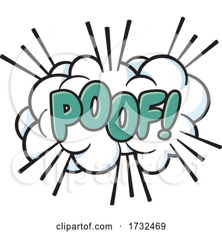 Poof Comic Sound Effects Design by Any Vector