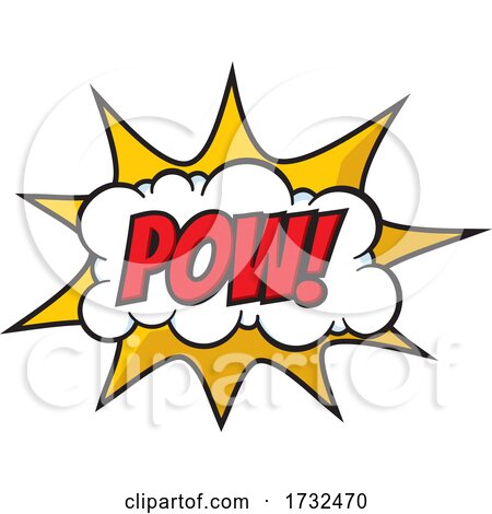 Pow Comic Sound Effects Design by Any Vector