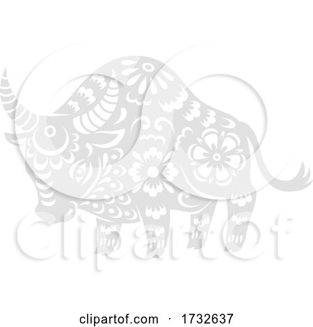 Chinese Zodiac Ox by Vector Tradition SM