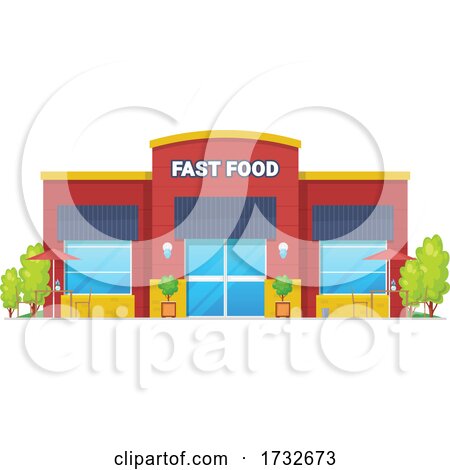 fast food restaurant clipart