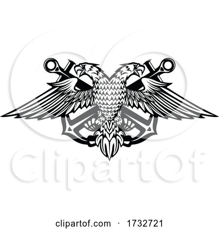 Double Headed Eagle and Anchors by Vector Tradition SM