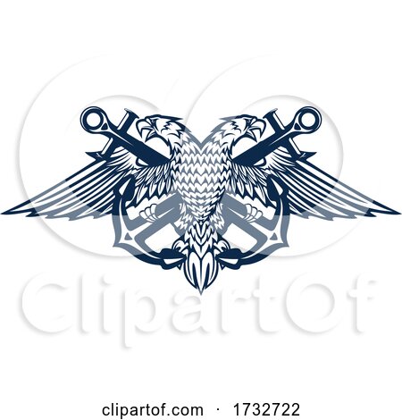 Double Headed Eagle and Anchors by Vector Tradition SM