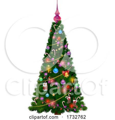 Decorated Christmas Tree by Vector Tradition SM