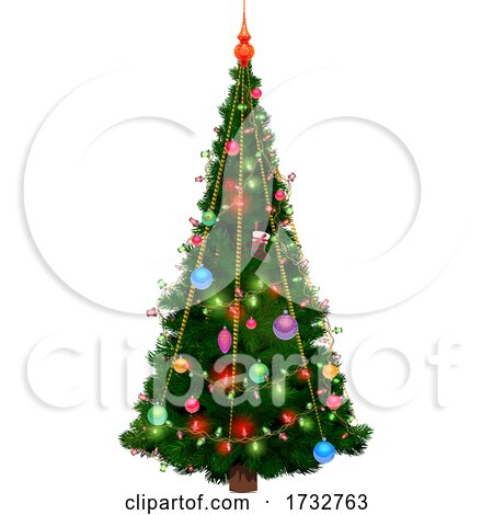 Decorated Christmas Tree by Vector Tradition SM