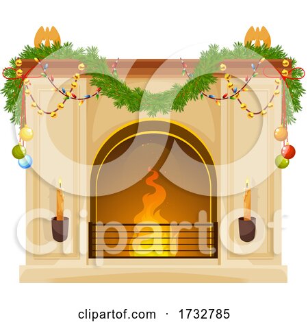 Christmas Hearth by Vector Tradition SM