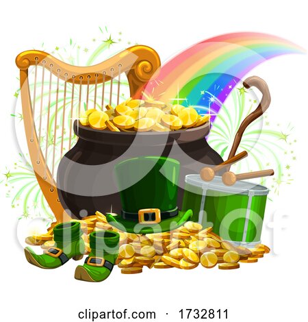 St Patricks Day Pot of Gold by Vector Tradition SM