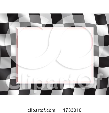 Checkered Flag Border by Vector Tradition SM