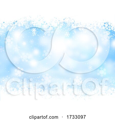 Christmas Background with Snowflakes by KJ Pargeter