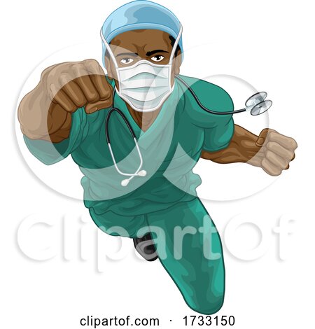 Doctor or Nurse Superhero Medical Concept by AtStockIllustration