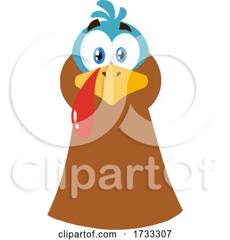 Turkey Bird Face by Hit Toon