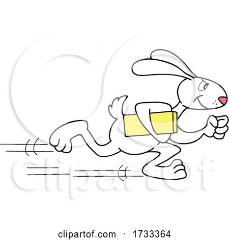 Fast Running Delivery Rabbit by LaffToon