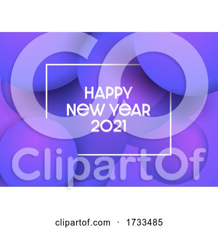 Abstract Happy New Year Background with Modern Design by KJ Pargeter