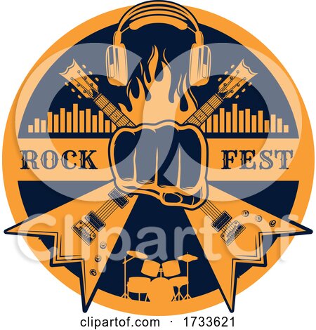 Rock Music Logo by Vector Tradition SM