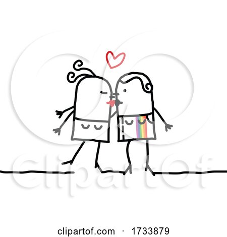 Lesbian Stick Couple by NL shop