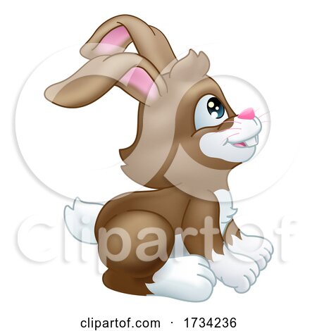 Easter Bunny Rabbit Cartoon Character Mascot by AtStockIllustration