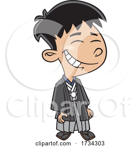 Clipart Cartoon Japanese Boy by toonaday