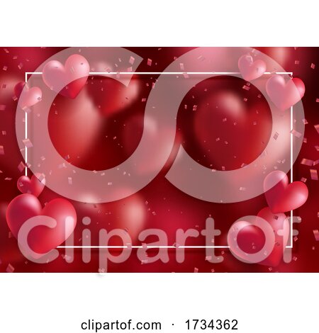 Decorative Valentines Day Background by KJ Pargeter