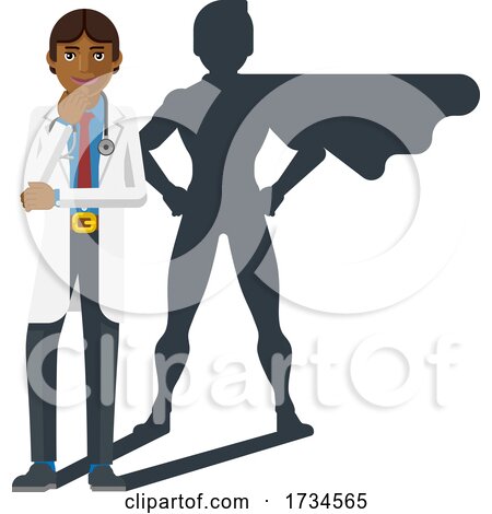 Young Medical Doctor Super Hero Cartoon Mascot by AtStockIllustration