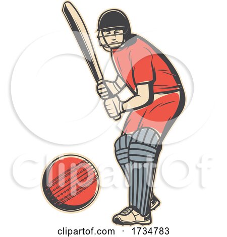 Cricket Sports Design by Vector Tradition SM