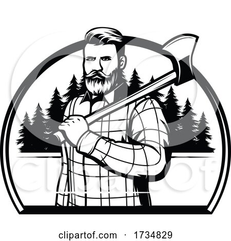 Logging Sawmill or Lumberjack Design by Vector Tradition SM