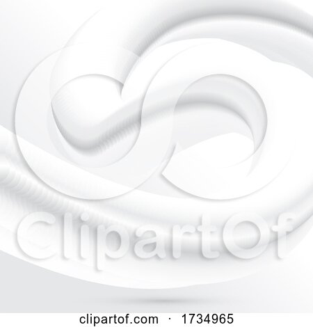 Abstract White Background with Fluid Blend Design by KJ Pargeter