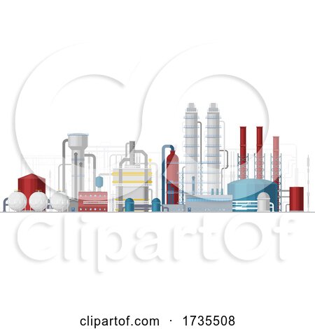 Oil Refinery by Vector Tradition SM