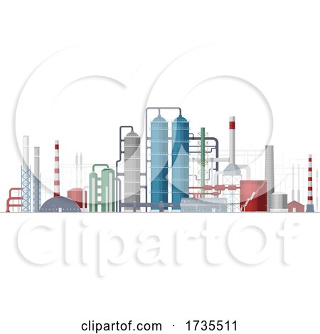 Oil Refinery by Vector Tradition SM