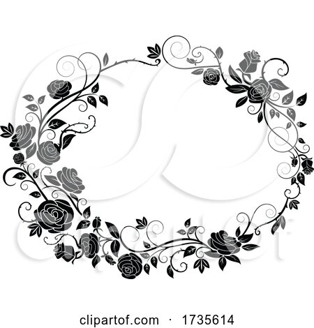 Rose Border by Vector Tradition SM