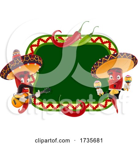 Mexican Red Pepper Mascot by Vector Tradition SM