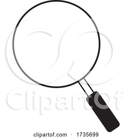 Black and White Magnifying Glass by Johnny Sajem