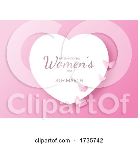 International Womens Day Background with Heart by KJ Pargeter