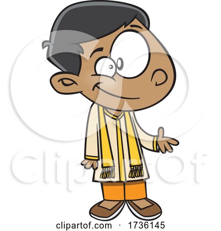 Cartoon Indian Boy by toonaday