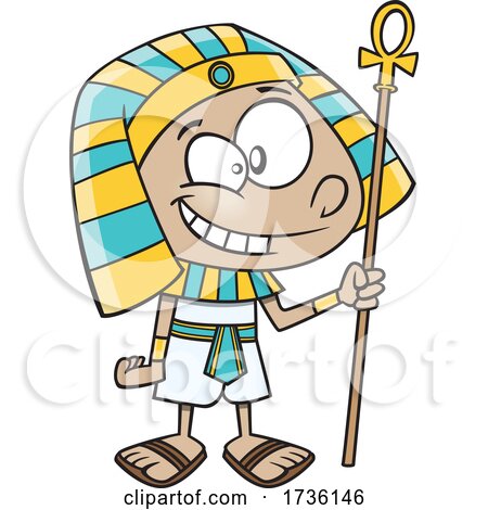 Cartoon Ancient Egyptian Boy by toonaday