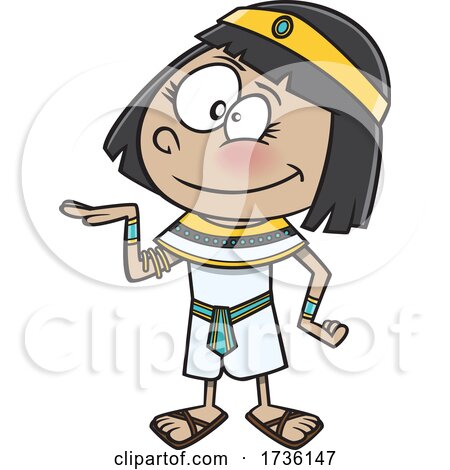 Cartoon Ancient Egyptian Girl by toonaday