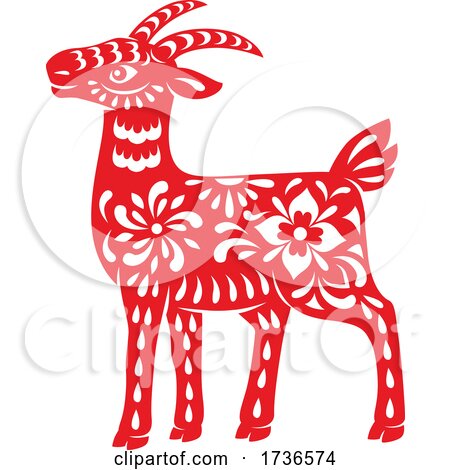 Chinese Zodiac Goat by Vector Tradition SM