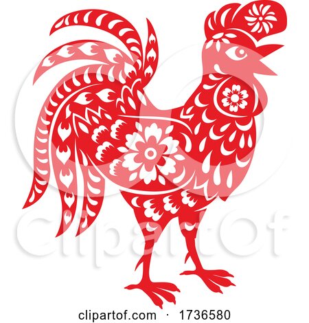Chinese Zodiac Rooster by Vector Tradition SM