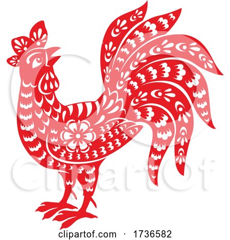 Chinese Zodiac Rooster by Vector Tradition SM