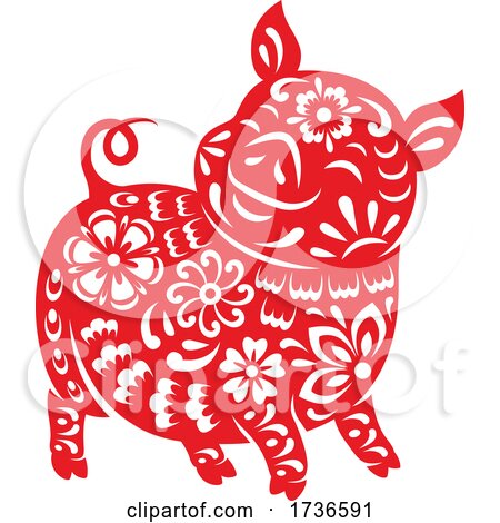 Chinese Zodiac Pig by Vector Tradition SM