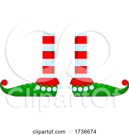 Christmas Elf Feet by Vector Tradition SM
