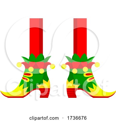 Christmas Elf Feet by Vector Tradition SM