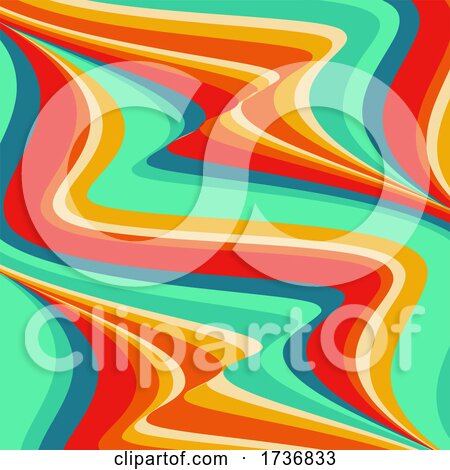 Retro Styled Psychedelic Background by KJ Pargeter