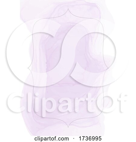 Purple Watercolor and Frame or Menu Background by KJ Pargeter