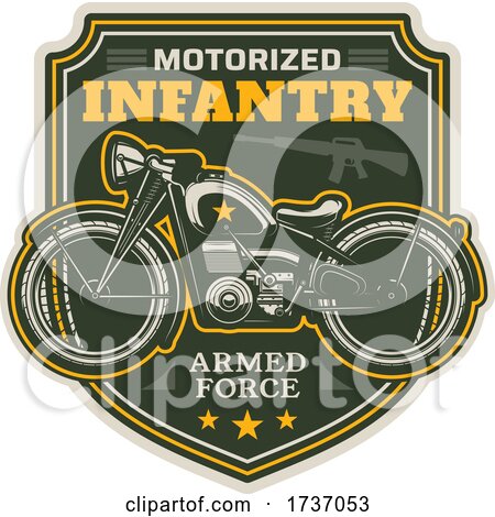 Military Motorcycle by Vector Tradition SM