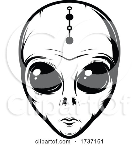 Alien Face by Vector Tradition SM