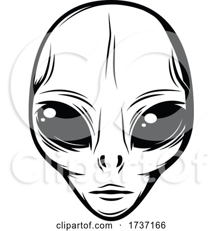 Alien Face by Vector Tradition SM