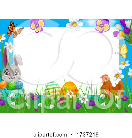 Easter Border by Vector Tradition SM