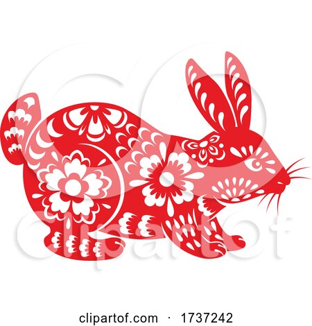 Chinese Horoscope Zodiac Rabbit by Vector Tradition SM